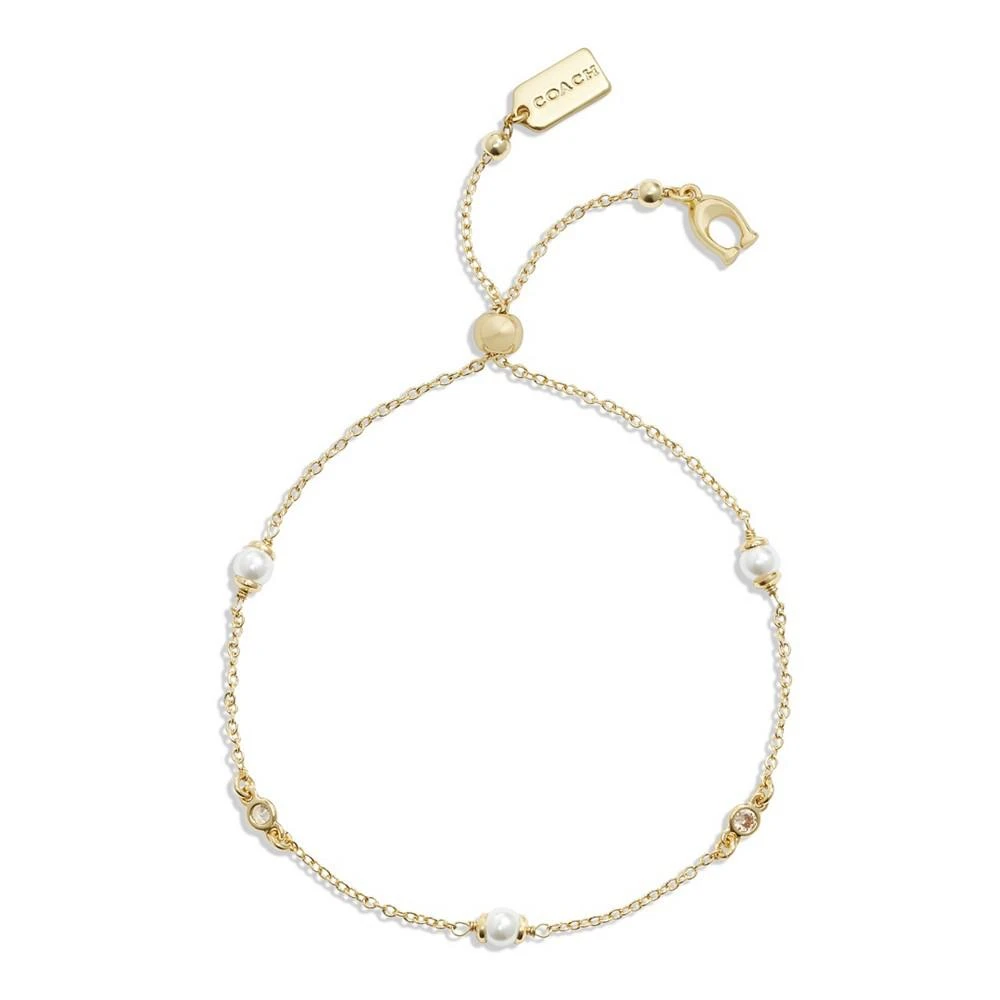 COACH Imitation Pearl Slider Bracelet 1