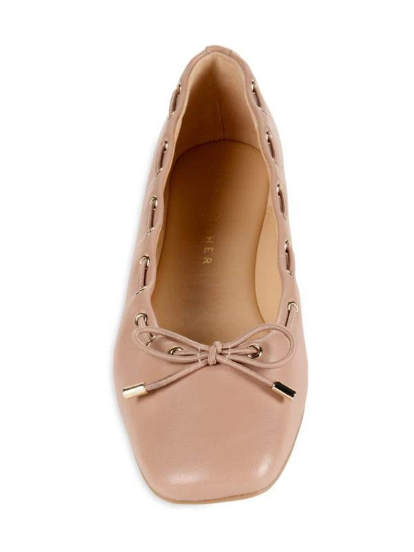 Marc Fisher Letizia Bow Leather Ballet Flats 5