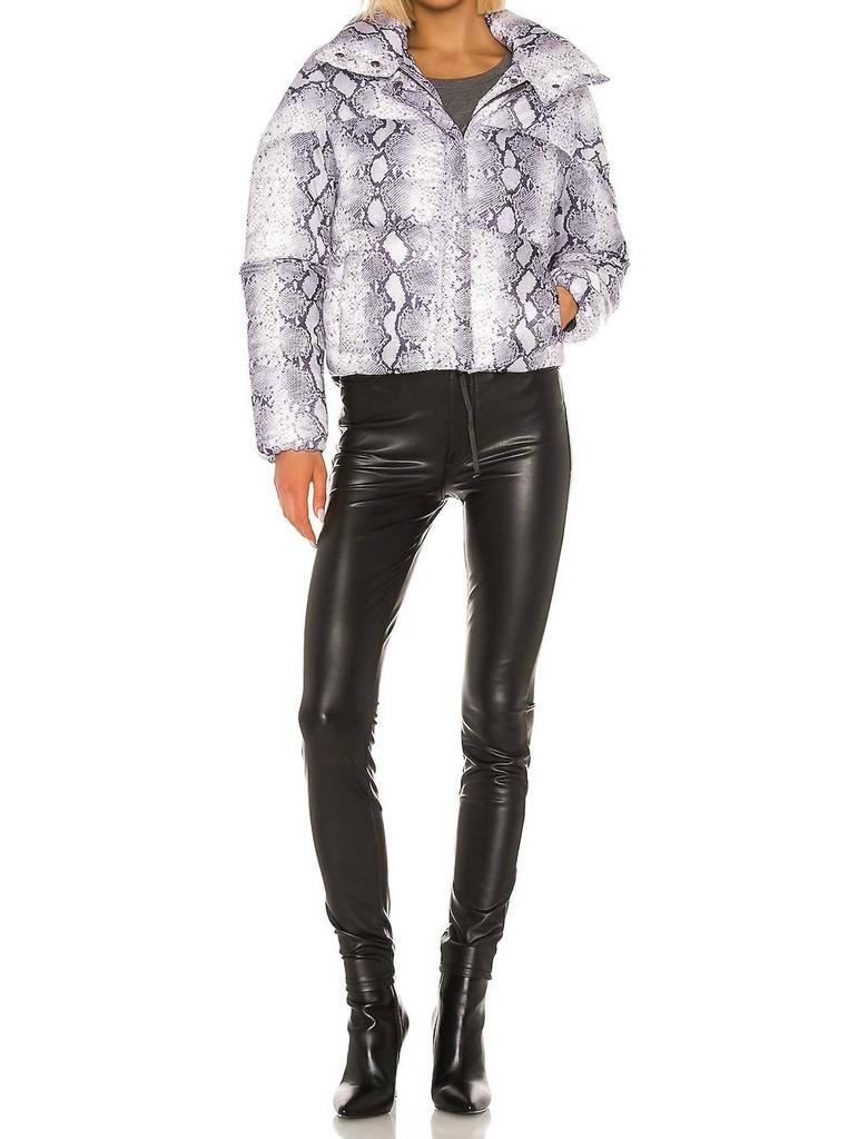 Apparis Apparis - JAMIE SNAKE PRINT PUFFER COAT