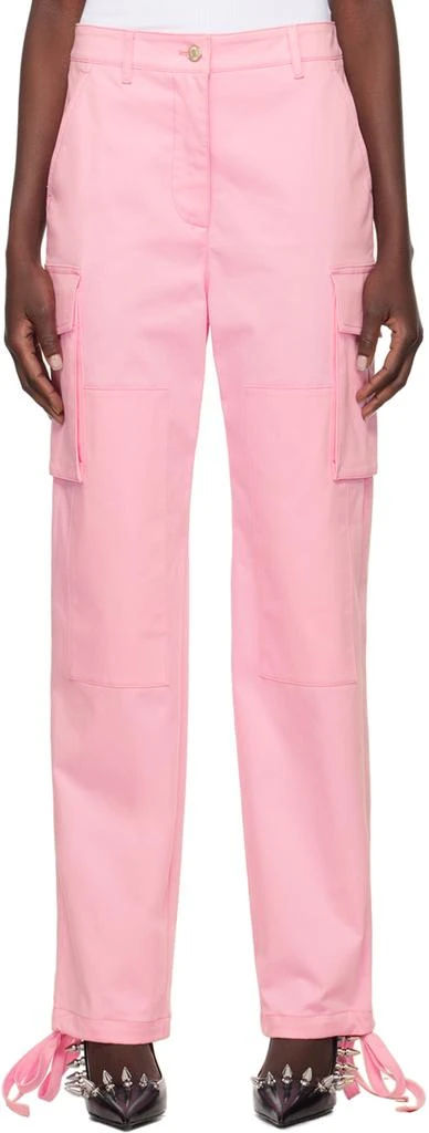 Moschino Jeans Pink Panel Cargo Pants 1