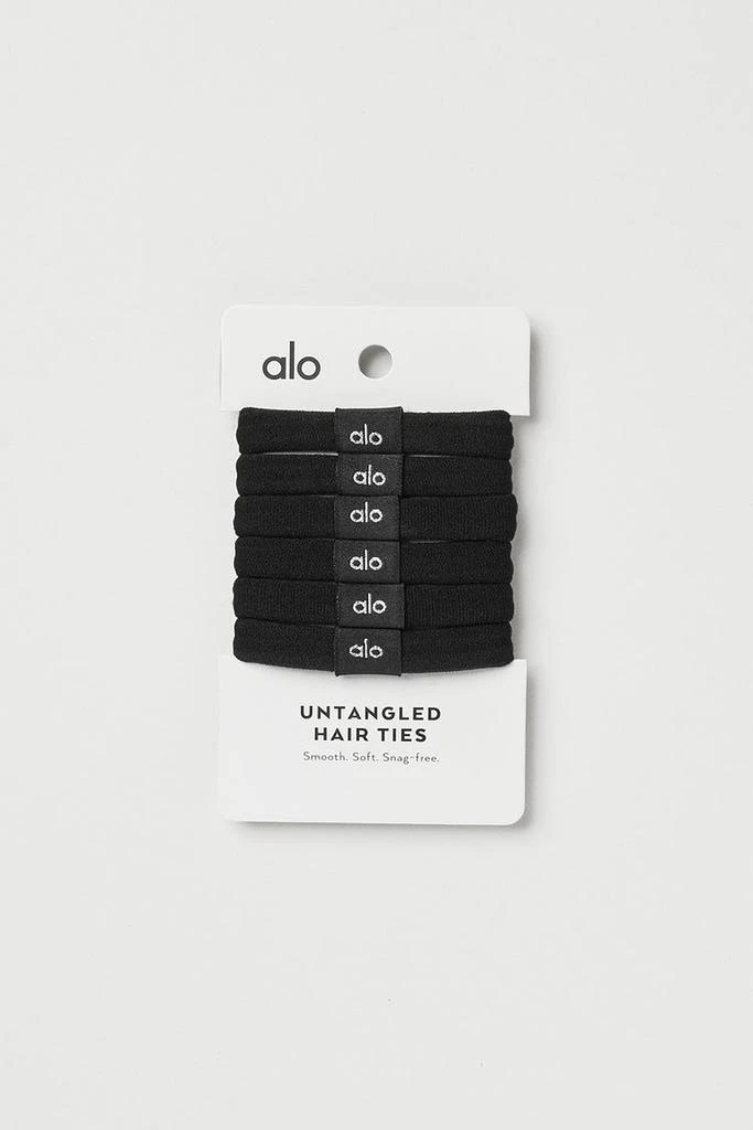 Alo Untangled Hair Tie 6-Pack - Black 1