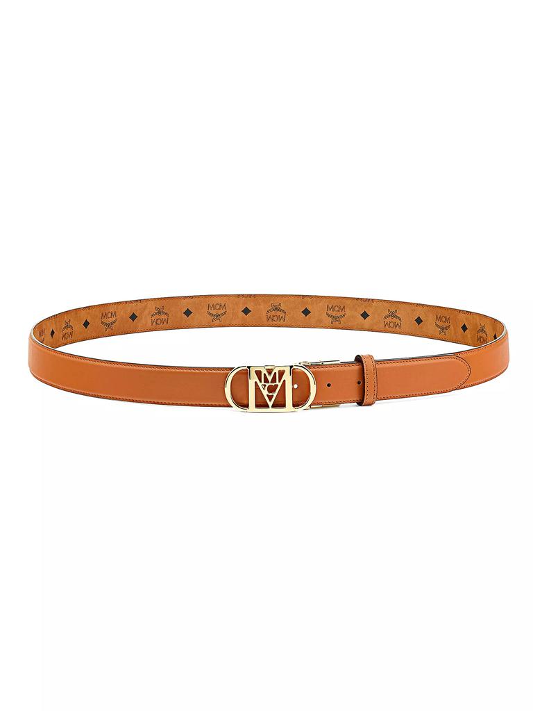 MCM Reversible Mode Mena Leather Belt
