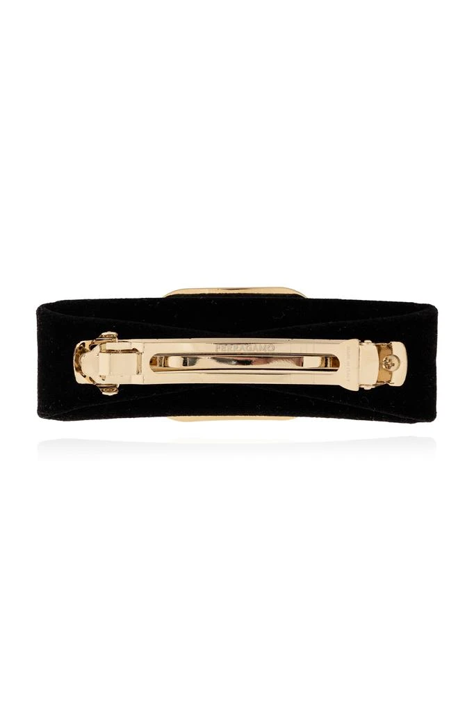 Salvatore Ferragamo Velvet hair clip 3