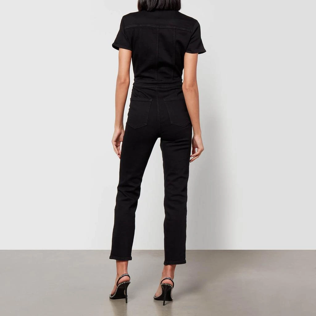 Good American Good American The Fit For Success Stretch-Denim Jumpsuit 2