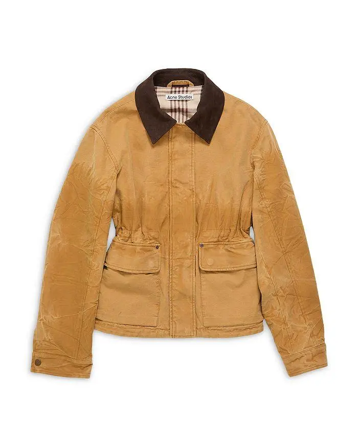 Acne Studios Leather Collar Jacket