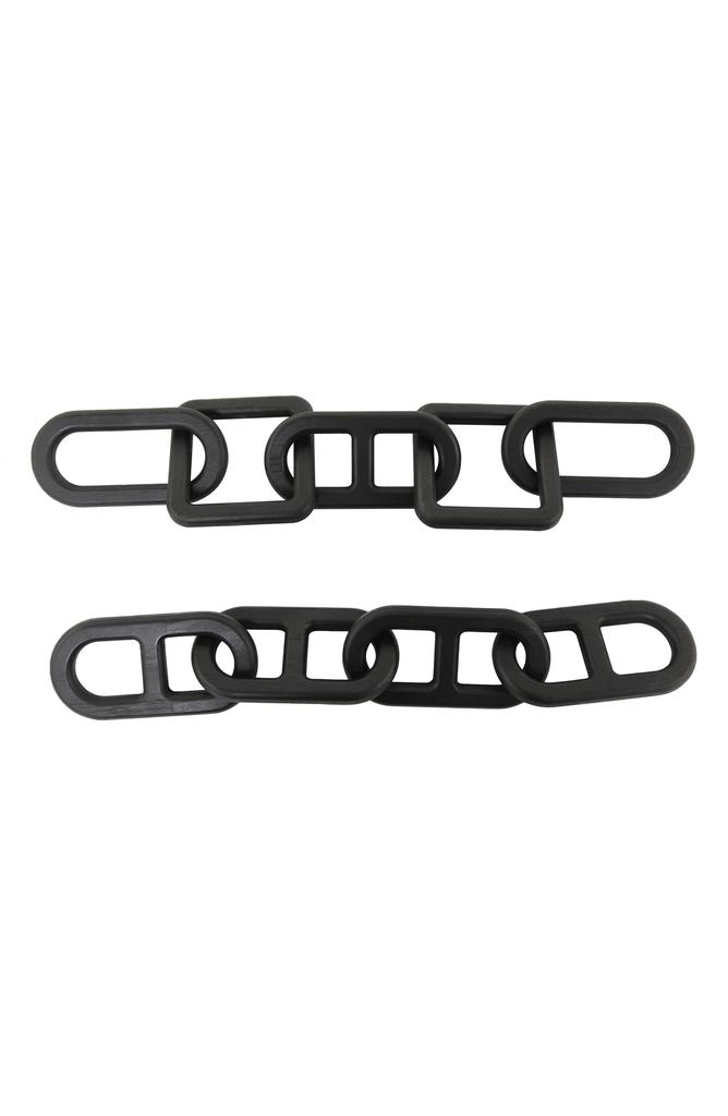 UMA Set of 2 Wooden Chain Link Sculptures