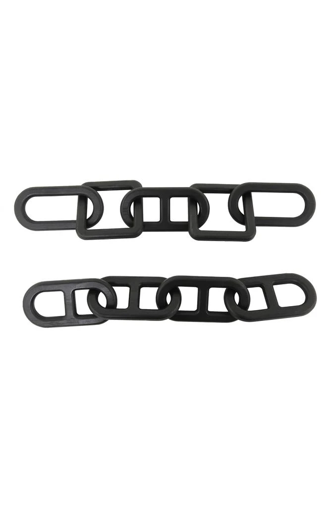 UMA Set of 2 Wooden Chain Link Sculptures 1