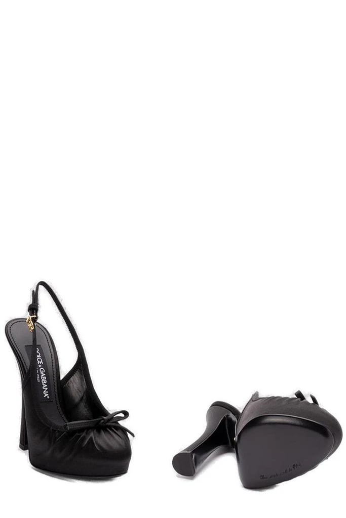 Dolce 
Gabbana Dolce 
Gabbana Bow Detailed Satin Pumps 4
