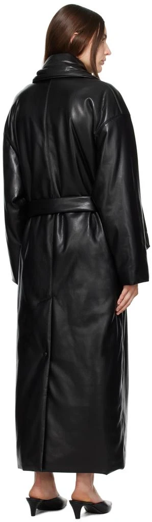 Nanushka Black Amelie Vegan Leather Coat 3