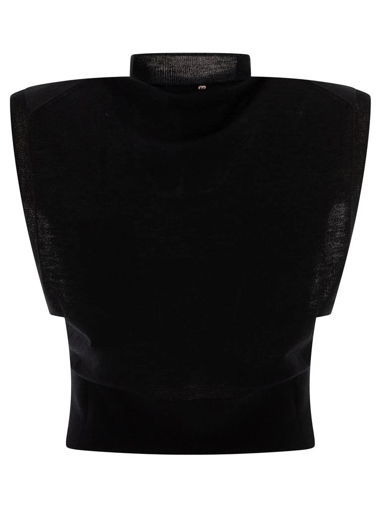 Max Mara Sportmax Quatto Mock Neck Sleeveless Top 2