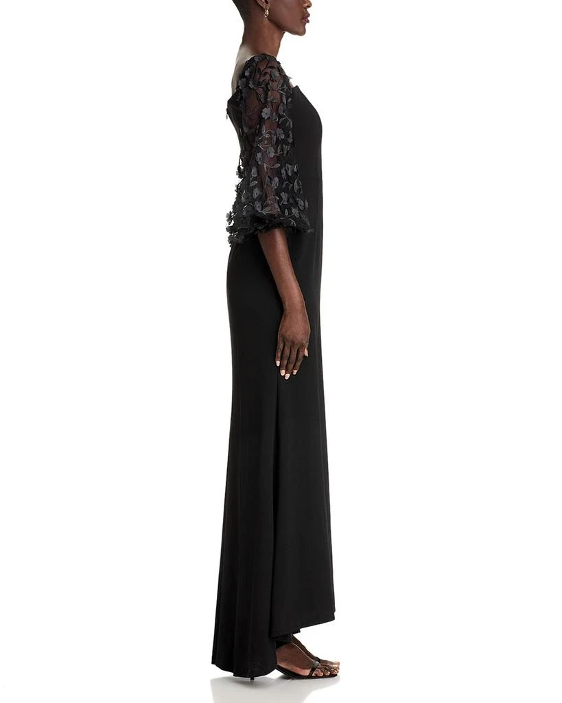 Eliza J Floral Embellished Off-the-Shoulder Gown 5
