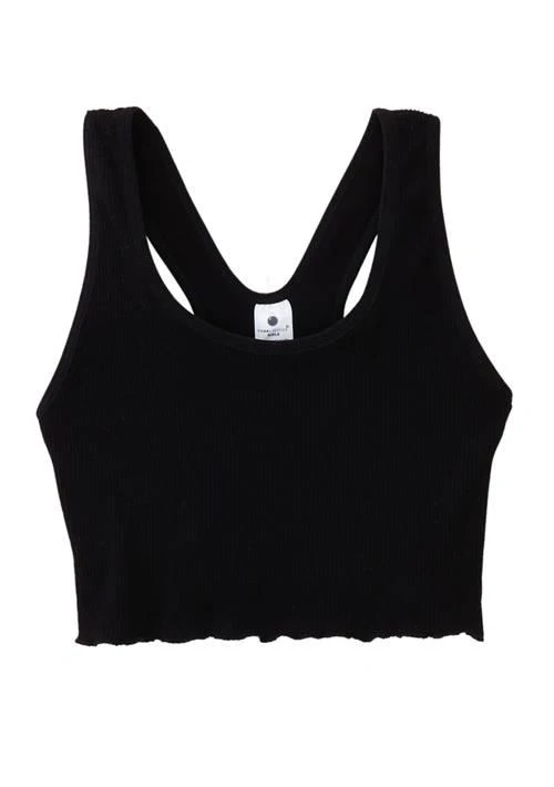 Yogalicious Degree Girls 7 16 Seamless Rib Lettuce Edge Racerback Tank Top 1