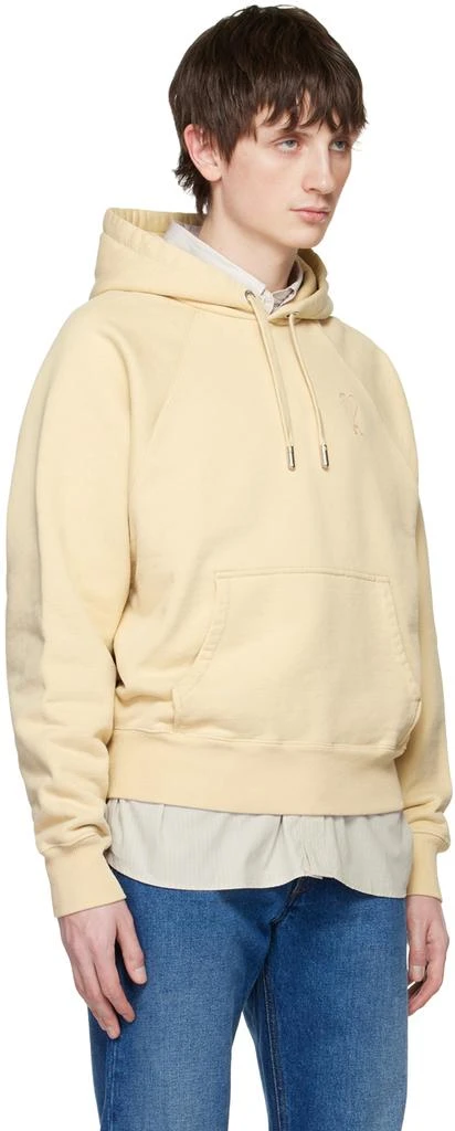 AMI Beige Ami de Cœur Hoodie 2