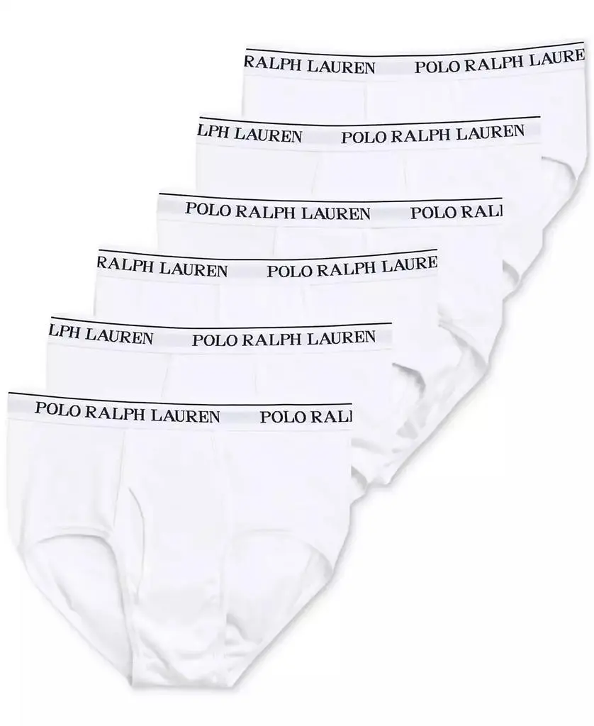 Ralph Lauren Men's 6-Pack Classic-Fit Midrise Briefs