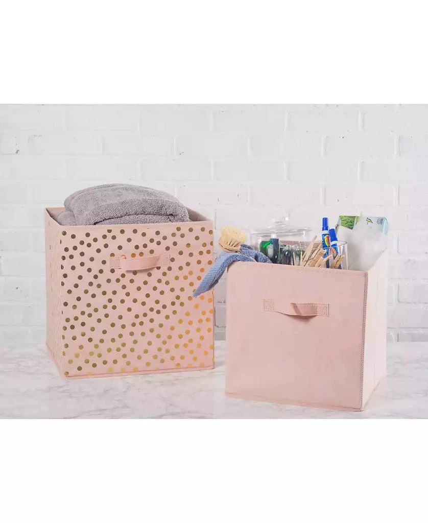 Design Imports Non-woven Polyester Cube Dots Millennial Square Set of 2 6