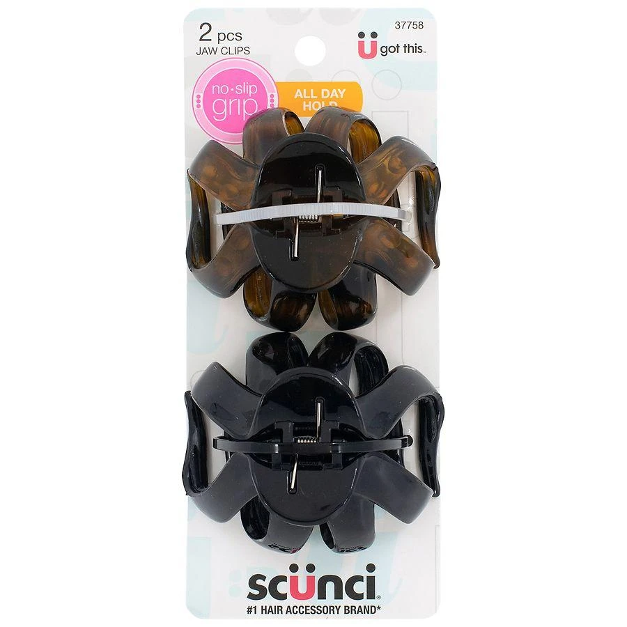 Scunci No-Slip Grip Large Octopus Claw/Jaw Clips 3