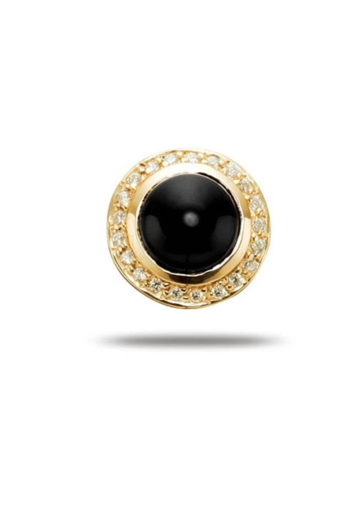 Story Jewellery Story Jewellery - Women
s Deep Eyes Onyx Button Pendant Bracelet