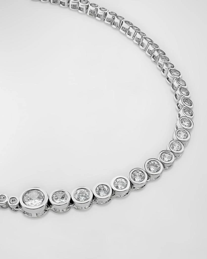 Golconda by Kenneth Jay Lane Graduated Round Bezel-Set Cubic Zirconia Necklace 3