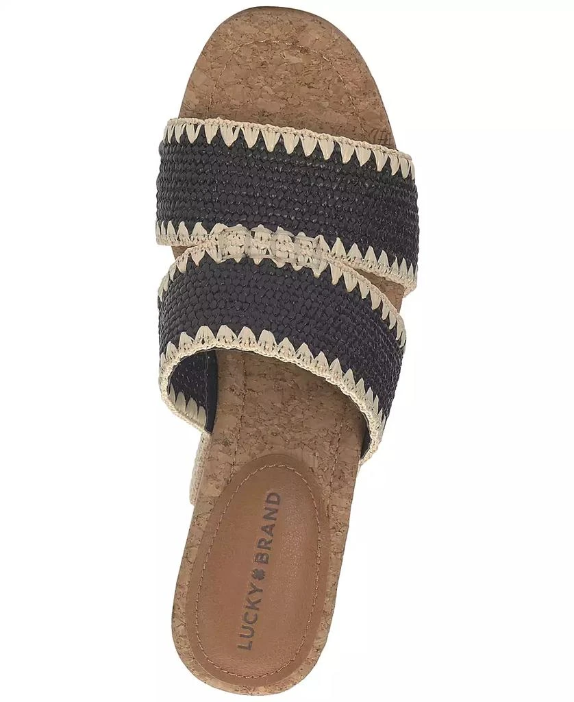 Lucky Brand Women's Vickta Platform Wedge Sandals 4