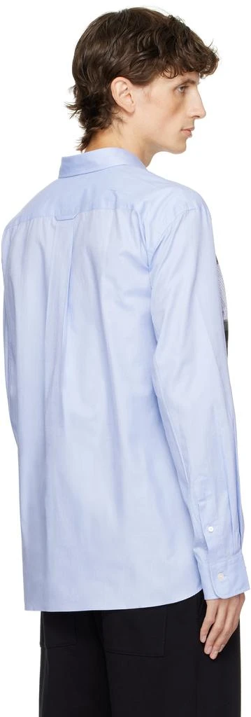 Junya Watanabe Blue Patchwork Mix Shirt 3