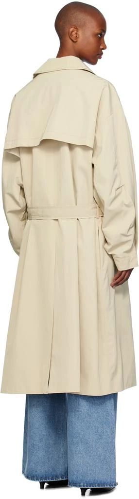 The Frankie Shop Beige Mavis Oversized Trench Coat 3
