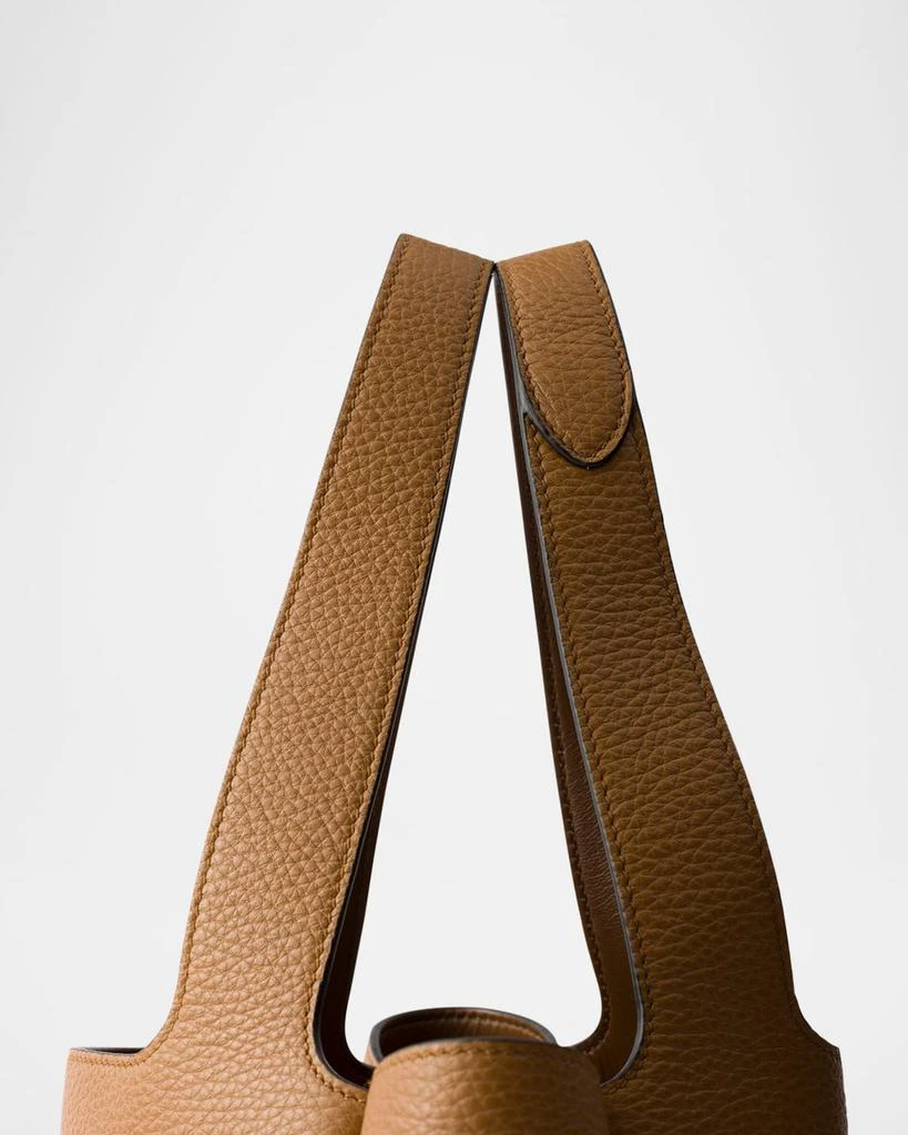 Prada Small Calfskin Leather Tote Bag 6