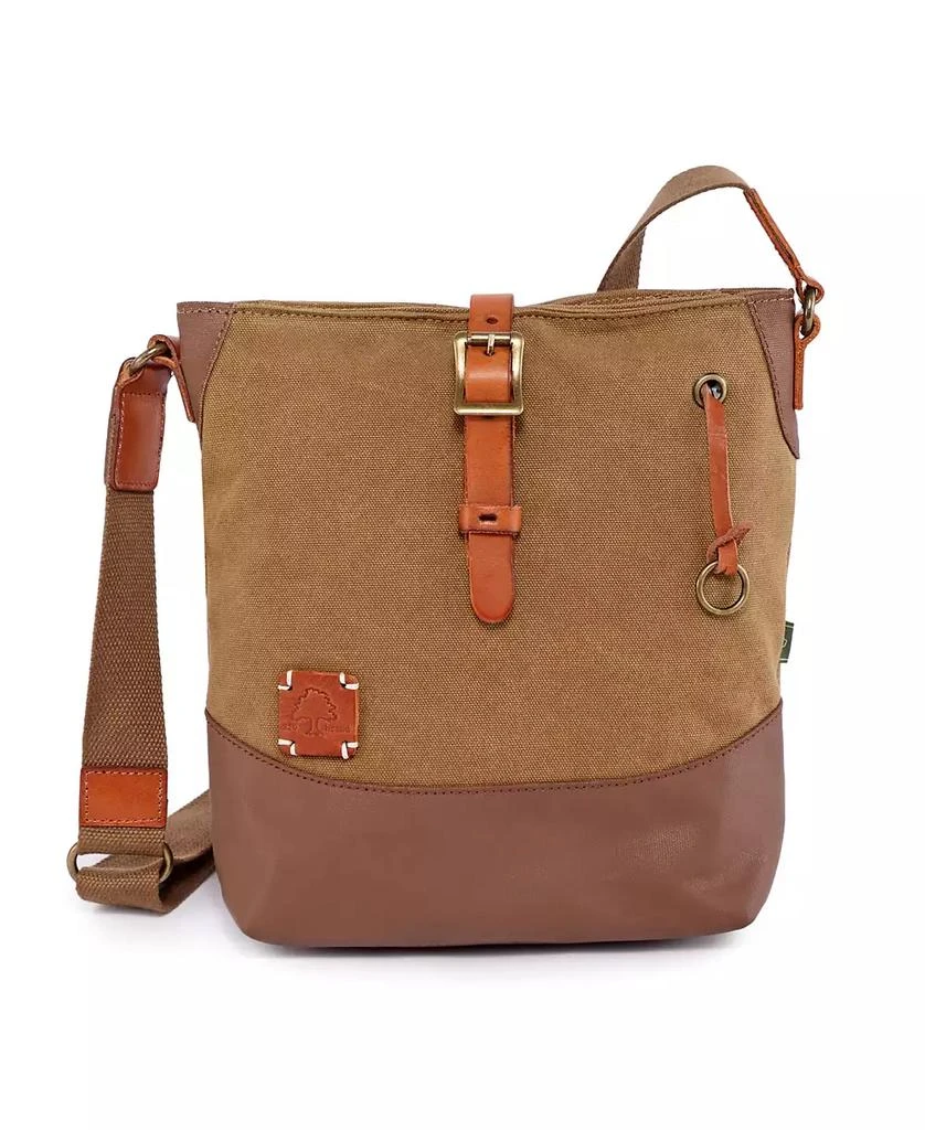 TSD BRAND Redwood Canvas Crossbody Bag 1