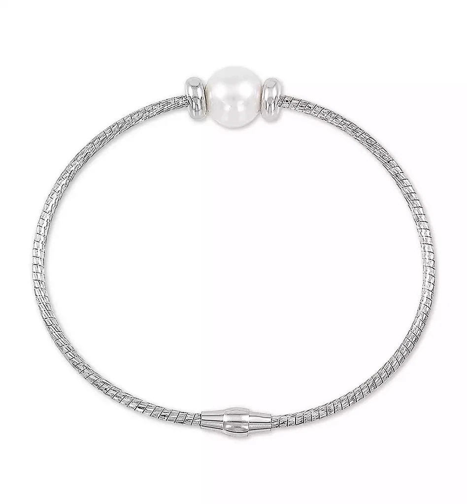 Honora Cultured Freshwater Pearl (8-9mm) Bangle Bracelet in Sterling Silver 2