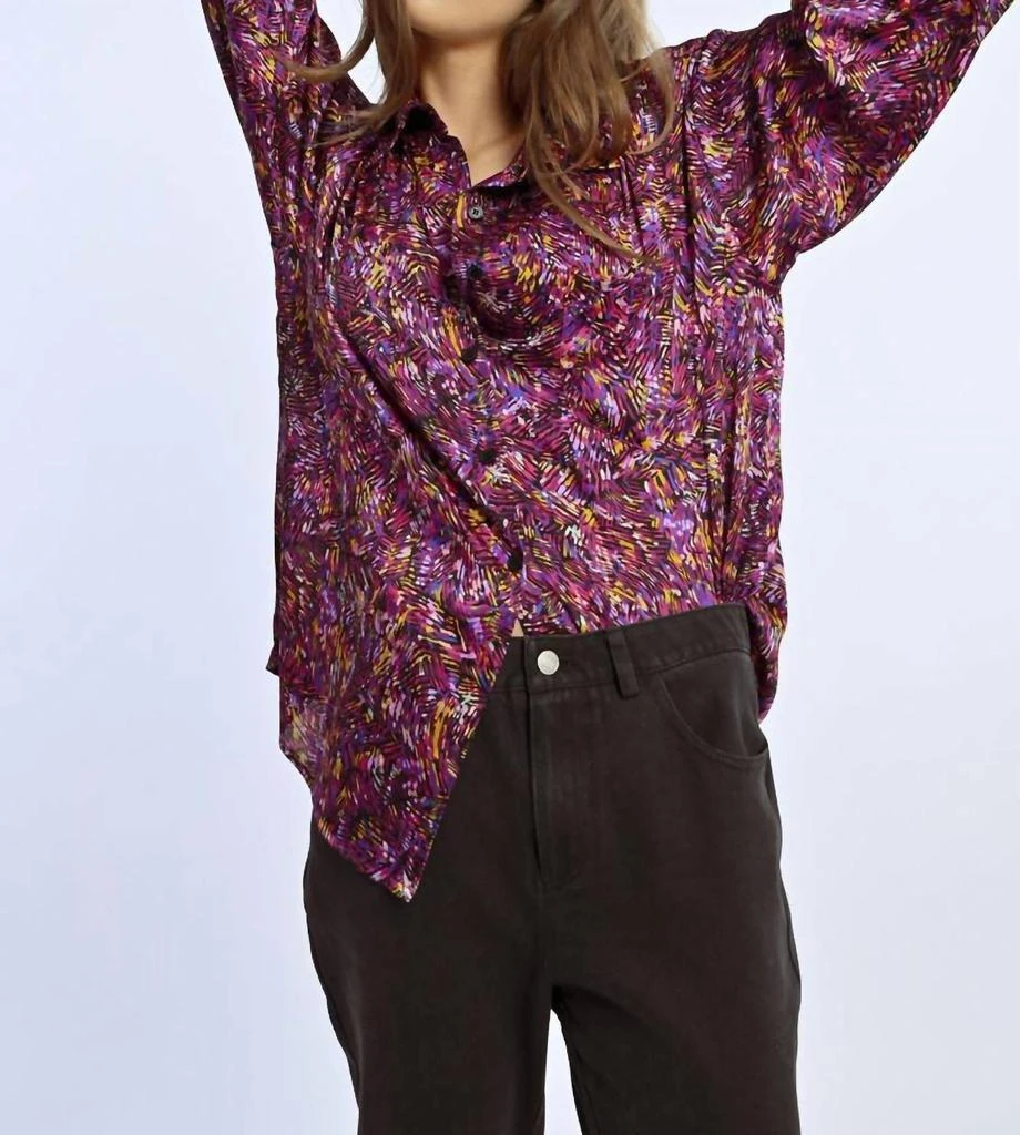 Molly Bracken Molly Bracken - Voile Blouse With Colorful Print 4