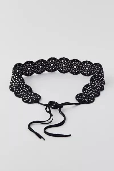Urban Outfitters UO Studded Circle Suede Tie Belt 1