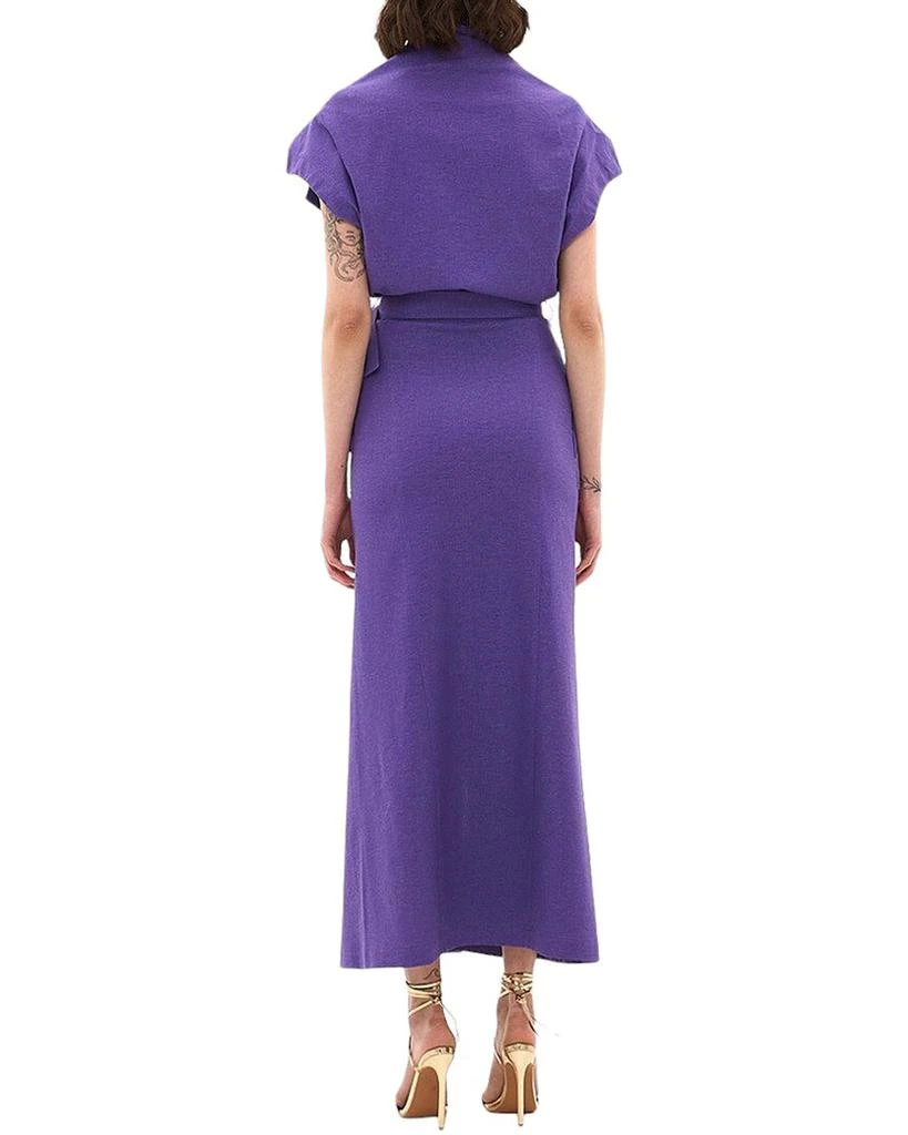 knee length dresses for ladies Rove Linen-Cotton Midi Dress - Back Details main image 0