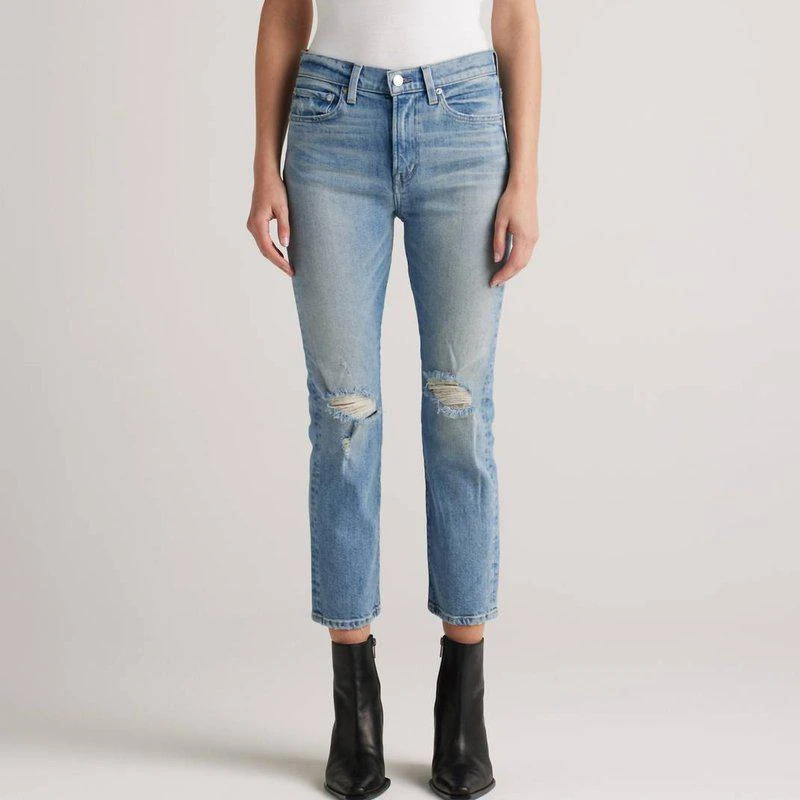 Edwin Elin Mid Rise Straight Leg Jean Solar Ray 1