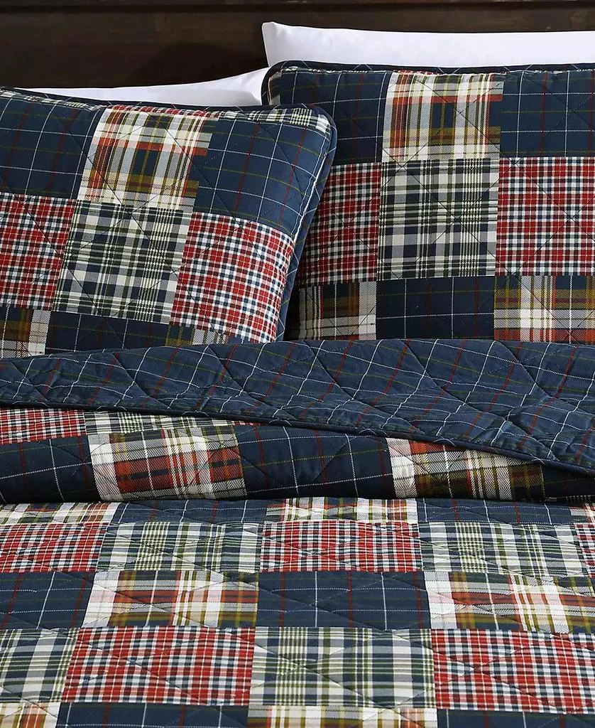 Eddie Bauer Madrona Plaid Reversible 3-Piece Quilt Set 4