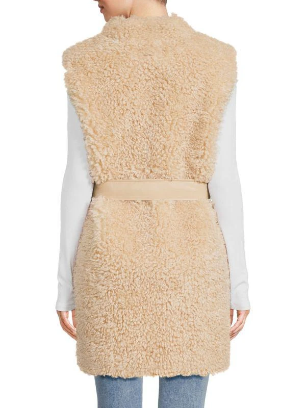 Calvin Klein Faux Fur Belted Vest 2
