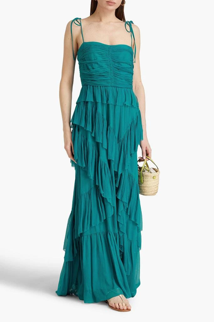 Ulla Johnson Aveline ruffled silk-crepon gown 2