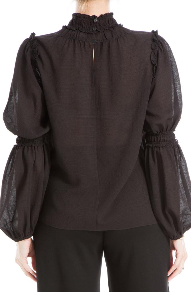 Max Studio Mock Neck Long Sleeve Top