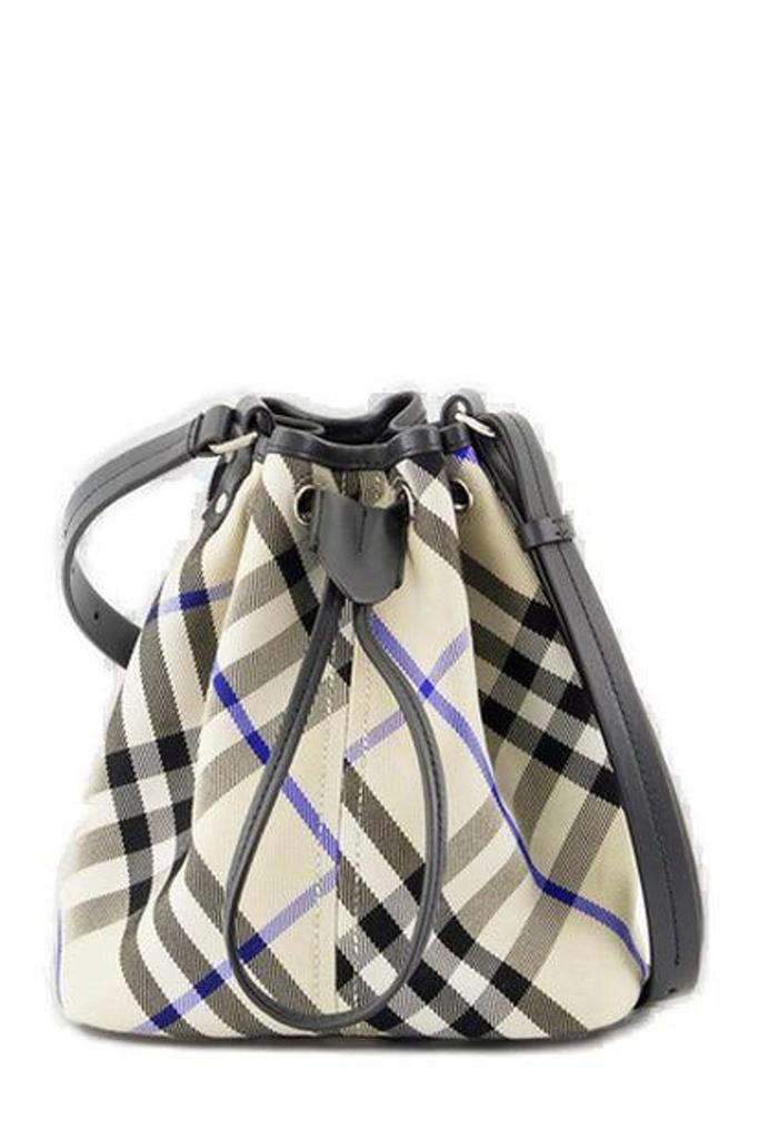 Burberry Burberry Mini Checked Drawstring Bucket bag