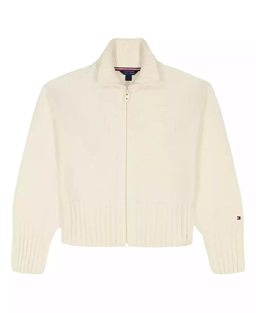 Tommy Hilfiger Girls 7-16 Stripe Long-Sleeve Cable Sweater 1