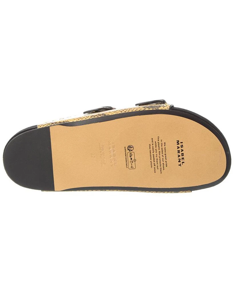 Isabel Marant Lennyo Snake-Embossed Leather Sandal 4