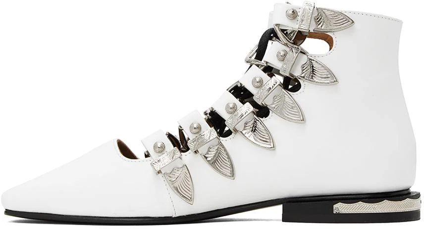 Toga Pulla White Buckle Boots 3