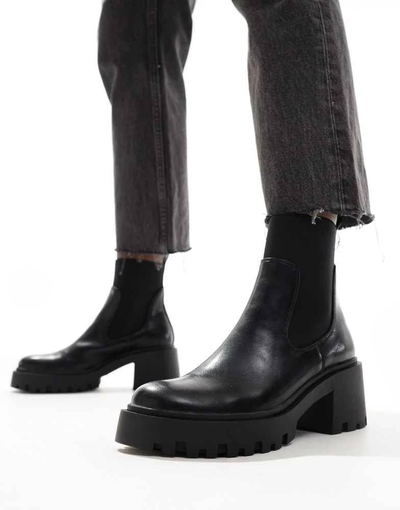 ASOS ASOS DESIGN Rowan chunky chelsea boots in black 3