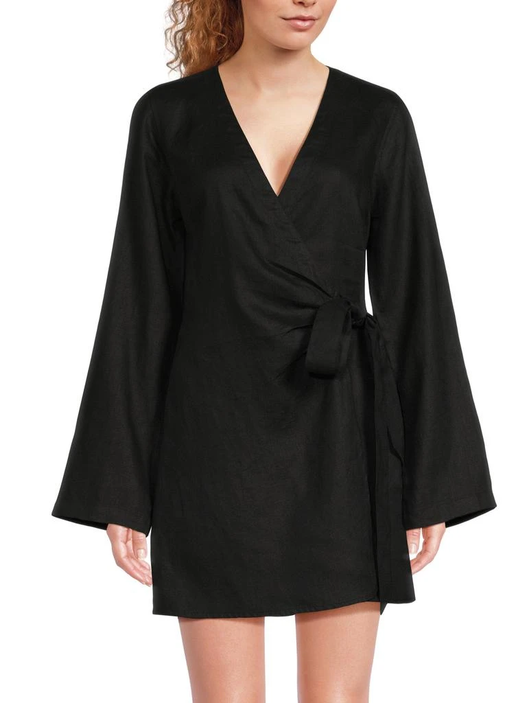 Shop 100% Linen Mini Wrap Dress on Sale at BeyondStyle  Get 41% Off 100% Linen  Mini Wrap Dress with Limited-Time Flash Deals, Exclusive Discounts, and  Special Offers. Enjoy Unbeatable Savings on