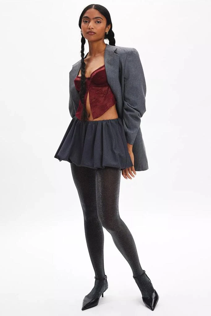 Urban Outfitters Metallic Shimmer Tights 1
