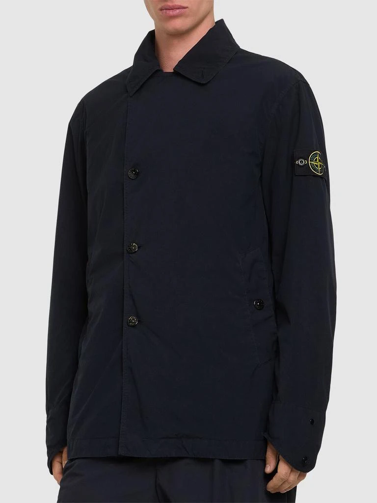 Stone Island Double Breasted Peacoat 2