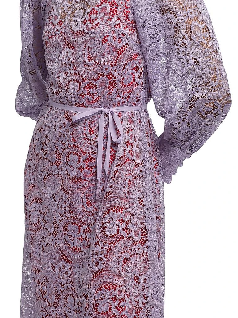 Farm Rio Lace Tie-Waist Midi-Dress 6