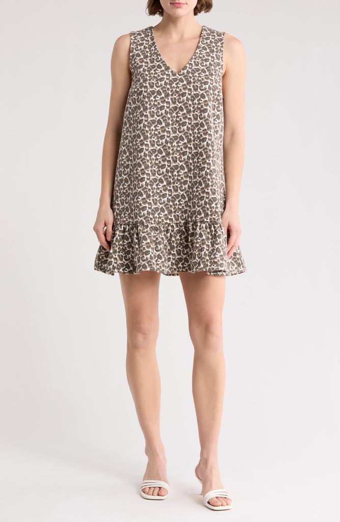 Lush V-Neck Mini Dress