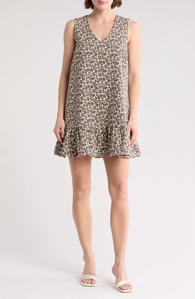Lush V-Neck Mini Dress 1