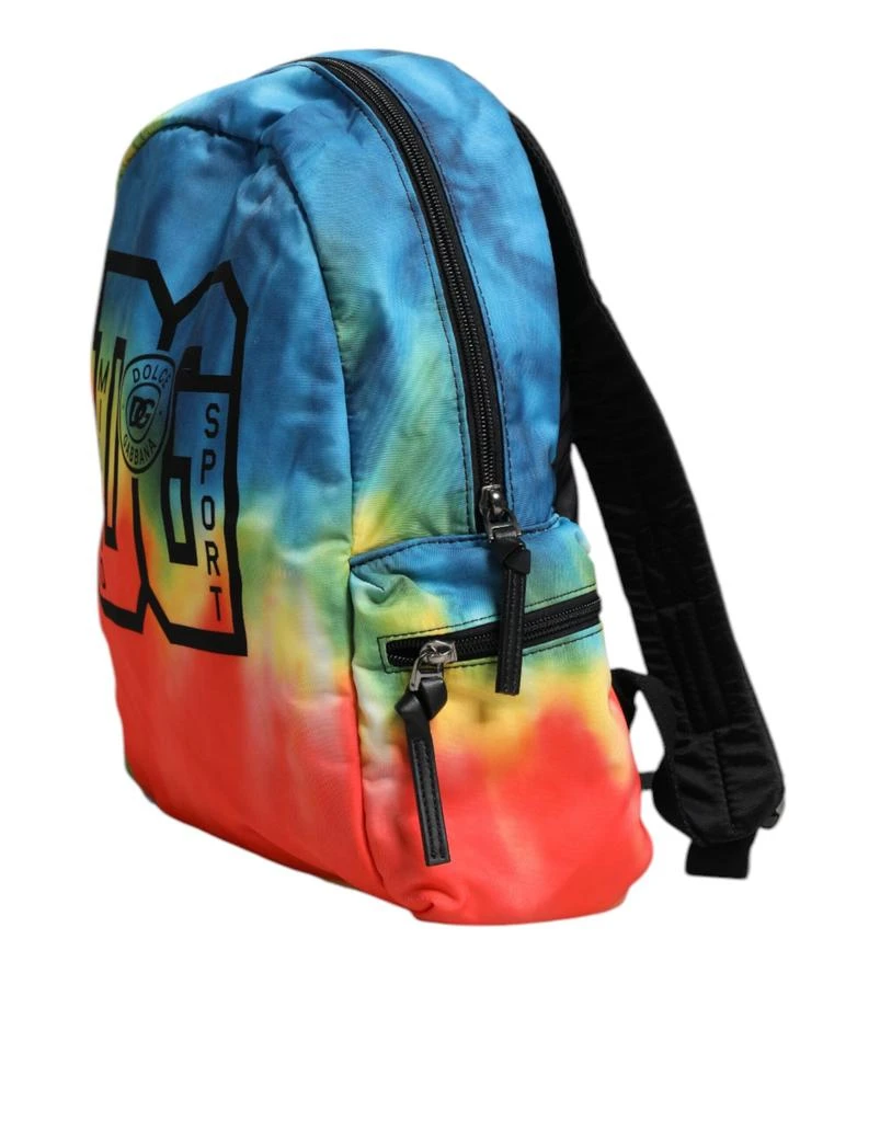 Dolce & Gabbana Logo Multicolor Backpack Dolce & Gabbana Multicolor Nylon and Coated Canvas Backpack  main image 3