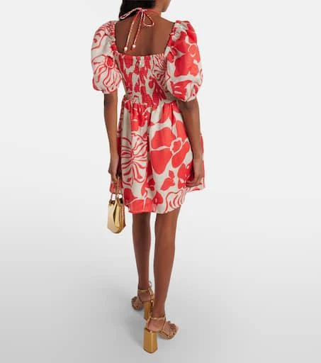 Faithfull the Brand Odelia floral linen minidress 3