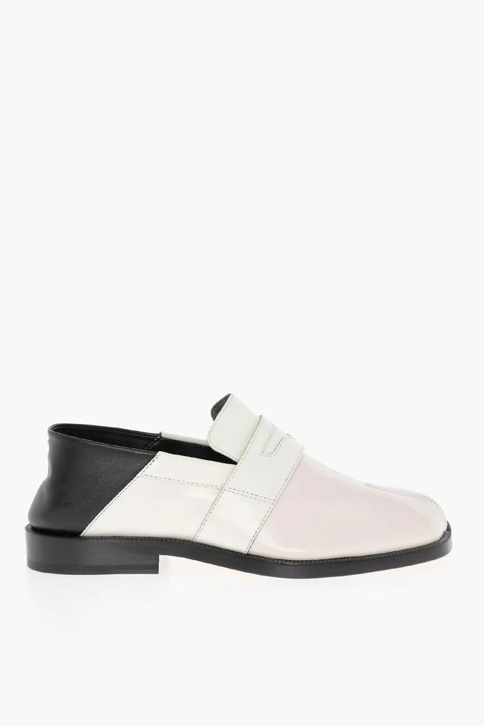 MAISON MARGIELA Maison Margiela MM22 Two Tone Leather Tabi Loafers 3